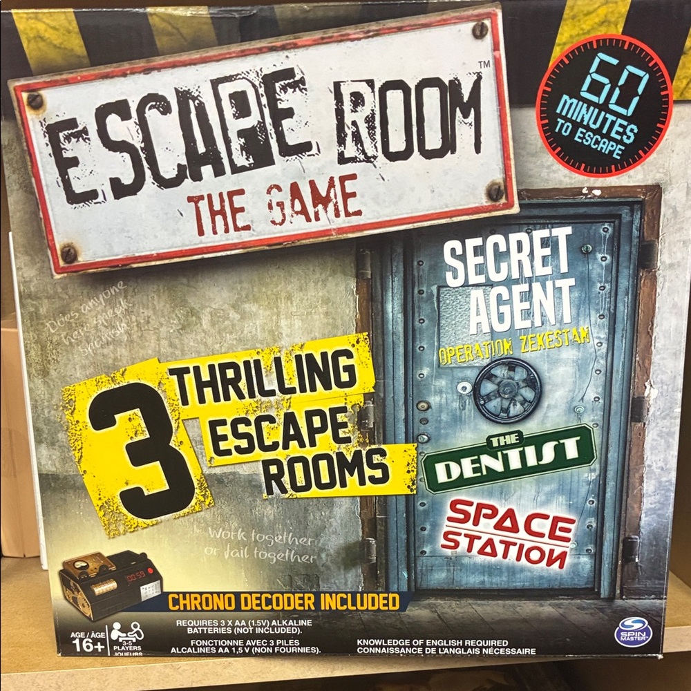 Escape Room The Game - Secret Agent Edition with Thrilling Challenges